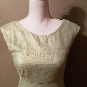 Anthropologie Dresses - Anthro Maeve-Light Green Metallic Dress Anthropologie Dresses - Anthro Maeve-Light Green Metallic Dress